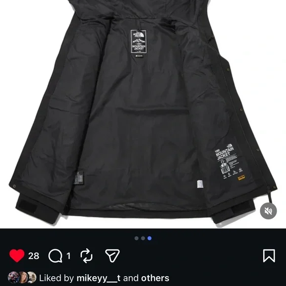 The North Face Men's Black 1990 mountain GTX GORE-TEX Jacket - Picture 3 of 6